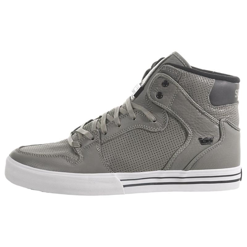 Zapatillas Altas Supra Argentina Hombre - VAIDER Gris (GKUBO-6385)